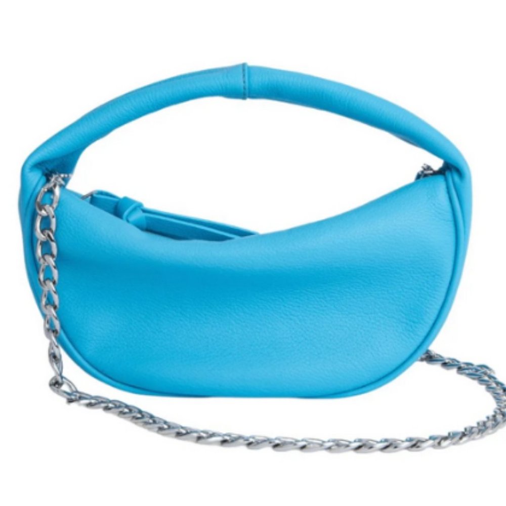 By Far Baby Cush Lagoon Small Grain Calf Leather